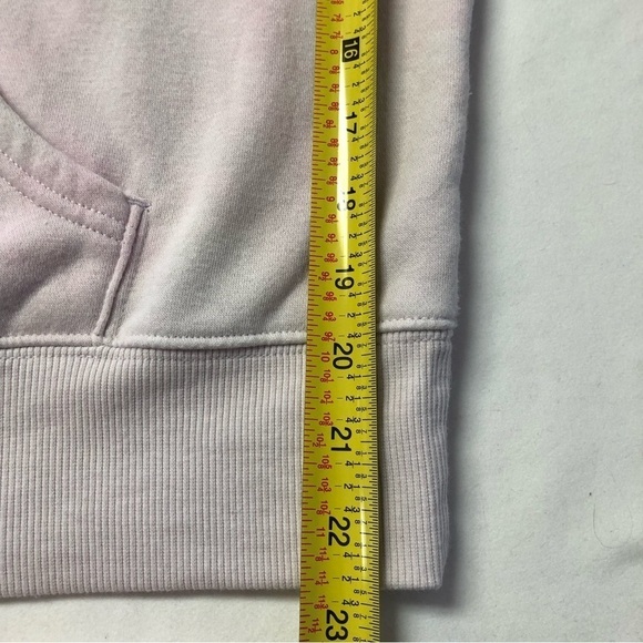 VERY Pale Pink/White Tye Dye Fuzzy Hoodie Size Small - Picture 9 of 9